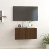 Image de vidaXL Armoire TV suspendue Chêne marron 60x30x30 cm Bois d'ingénierie815873