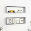 Image de vidaXL Étagères murales cubiques 2 pcs Sonoma gris 80x15x26,5 cm815918