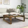Image de vidaXL Table basse Chêne fumé 100x100x35 cm Bois d'ingénierie815999