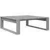 Image de vidaXL Table Basse Carrée Moderne En Bois Contreplaqué Sonoma Gris 100 X 100 X 35 Cm
