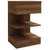 Image de vidaXL Table de chevet ChÃªne marron 40x35x65 cm Bois d'ingÃ©nierie