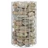 Image de vidaXL Poteau à gabion circulaire Acier galvanisé Ø30x50 cm