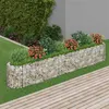 Image de vidaXL Lit surélevé à gabion Fer galvanisé 330x50x50 cm152027