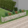 Image de vidaXL Lit surélevé à gabion Fer galvanisé 400x50x50 cm