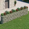 Image de vidaXL Lit surélevé à gabion Fer galvanisé 540x50x100 cm152038