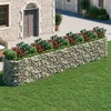 Image de vidaXL Lit surélevé à gabion Fer galvanisé 600x100x100 cm