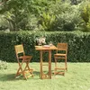 Image de vidaXL Tabourets de bar d'extérieur pliants lot de 2 Bois d'acacia
