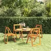 Image de vidaXL Chaises pliables de jardin lot de 4 Bois d'acacia massif319189