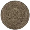 Image de vidaXL Tapis fait à la main Jute Noir et marron 180 cm