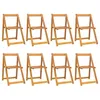Image de Vidaxl Chaises Pliables De Jardin 8 Pcs Bois D'acacia Massif