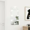 Image de vidaXL Miroir avec éclairage LED 90x45 cm Verre Arche