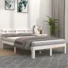 Image de vidaXL Cadre de lit sans matelas blanc 140x190 cm814735