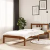 Image de vidaXL Cadre de lit Marron miel Bois massif 90x200 cm