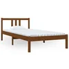 Image de vidaXL Cadre de lit Marron miel Bois massif 90x200 cm
