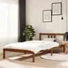 Image de vidaXL Cadre de lit Marron miel Bois massif 100x200 cm