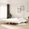 Image de vidaXL Cadre de lit Blanc Bois massif 200x200 cm