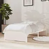Image de vidaXL Cadre de lit Blanc Bois massif 75x190 cm Petit simple