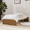 Image de vidaXL Cadre de lit Marron miel Bois massif 75x190 cm Petit simple