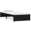 Image de vidaXL Cadre de lit Noir Bois massif 75x190 cm Petit simple