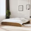 Image de vidaXL Cadre de lit Marron miel Bois massif 200x200 cm