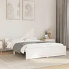 Image de vidaXL Cadre de lit sans matelas blanc bois massif 140x200 cm