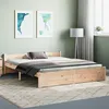 Image de vidaXL Cadre de lit sans matelas bois massif 160x200 cm
