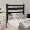 Image de vidaXL Tête de lit Noir 81x4x100 cm Bois massif de pin