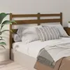 Image de vidaXL Tête de lit Marron miel 126x4x100 cm Bois massif de pin