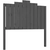 Image de vidaXL Vidaxl Tête De Lit Gris 106x4x110 Cm Bois Massif De Pin
