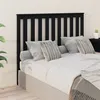 Image de vidaXL Tête de lit Noir 146x6x101 cm Bois massif de pin