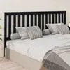 Image de vidaXL Tête de lit Noir 206x6x101 cm Bois massif de pin