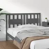 Image de vidaXL Tête de lit Gris 125,5x4x100 cm Bois massif de pin818562