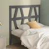 Image de vidaXL Tête de lit Gris 96x4x100 cm Bois massif de pin