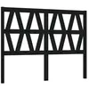 Image de vidaXL TÃªte de lit Noir 126x4x100 cm Bois massif de pin