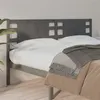 Image de vidaXL Tête de lit Gris 126x4x100 cm Bois massif de pin
