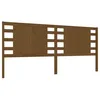 Image de vidaXL TÃªte de lit Marron miel 126x4x100 cm Bois massif de pin