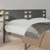 Image de vidaXL Tête de lit Gris 206x4x100 cm Bois massif de pin