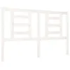 Image de vidaXL TÃªte de lit Blanc 126x4x100 cm Bois massif de pin