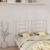 Image de vidaXL Tête de lit Blanc 146x4x100 cm Bois massif de pin