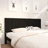 Image de vidaXL Tête de lit Noir 205,5x4x100 cm Bois massif de pin