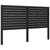 Image de vidaXL TÃªte de lit Noir 126x4x100 cm Bois massif de pin