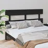 Image de vidaXL Tête de lit Noir 164x3x81 cm Bois massif de pin819084