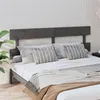 Image de vidaXL Tête de lit Gris 204x3x81 cm Bois massif de pin