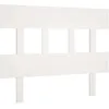Image de vidaXL Vidaxl Tête De Lit Blanc 103,5x3x81 Cm Bois Massif De Pin