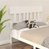 Image de vidaXL Tête de lit Blanc 123,5x3x81 cm Bois massif de pin819111