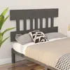 Image de vidaXL Tête de lit Gris 138,5x3x81 cm Bois massif de pin