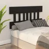 Image de vidaXL Tête de lit Noir 183,5x3x81 cm Bois massif de pin819139