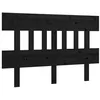 Image de vidaXL TÃªte de lit Noir 183,5x3x81 cm Bois massif de pin