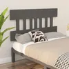 Image de vidaXL Tête de lit Gris 203,5x3x81 cm Bois massif de pin