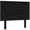 Image de vidaXL Vidaxl Tête De Lit Noir 94x6x82,5 Cm Bois Massif De Pin
